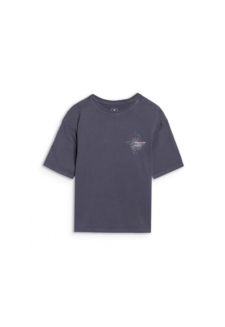 Tricou  pentru fete - Bumbac - Gri - Gri