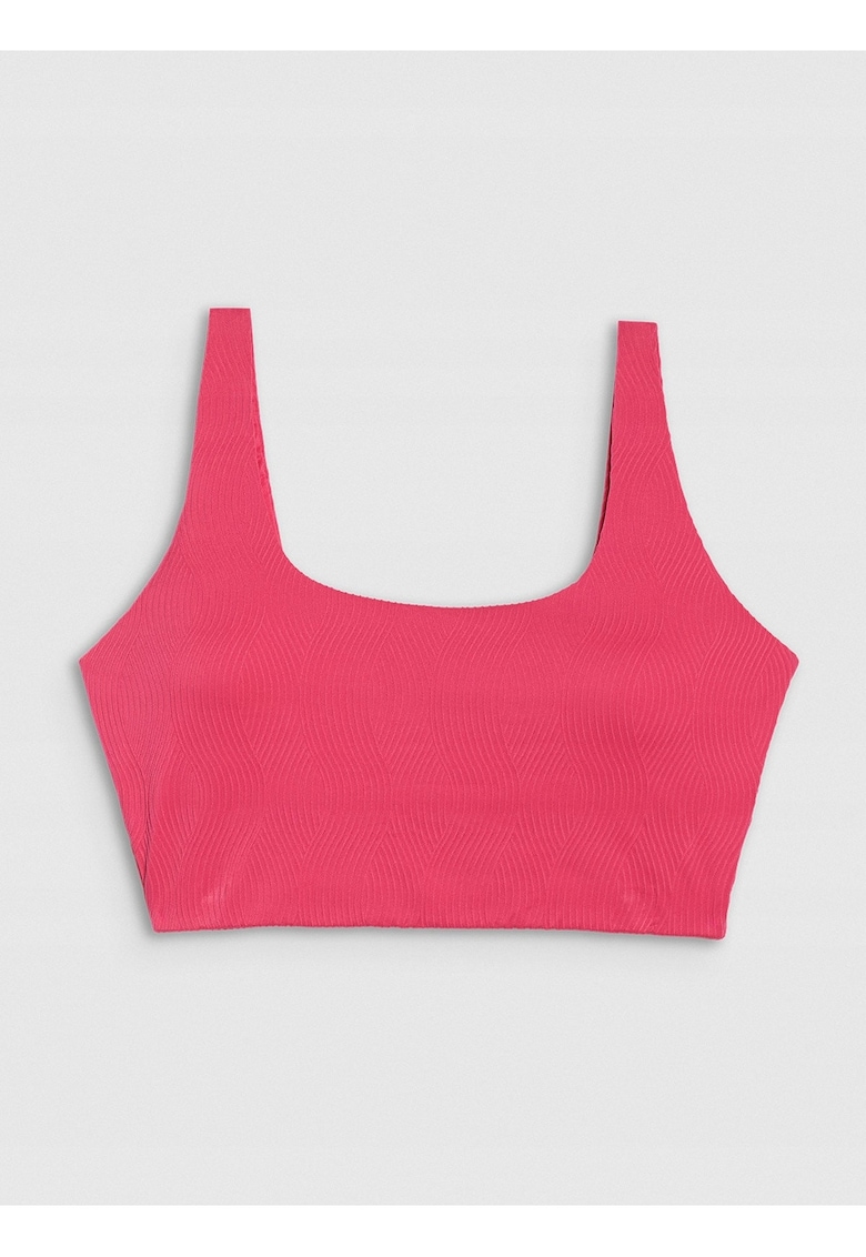 Costum de baie dama -  top - roz elastan