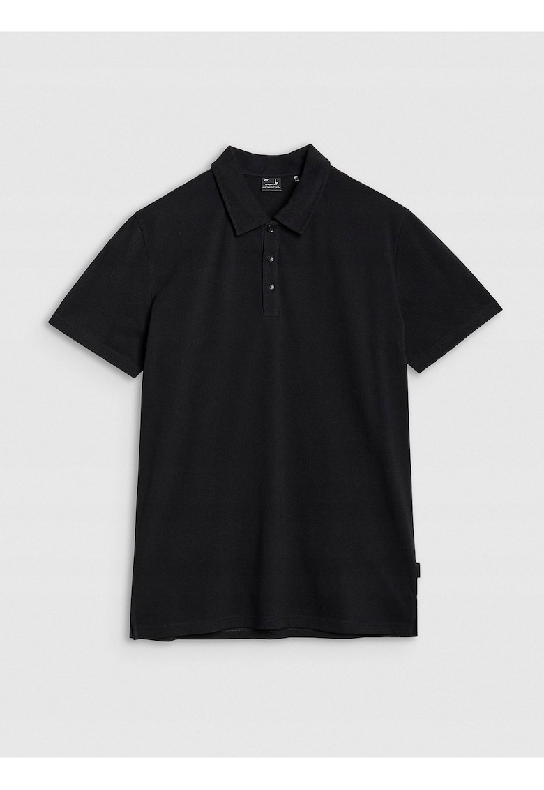 Tricou polo barbati  croiala obisnuita - bumbac 100% - negru
