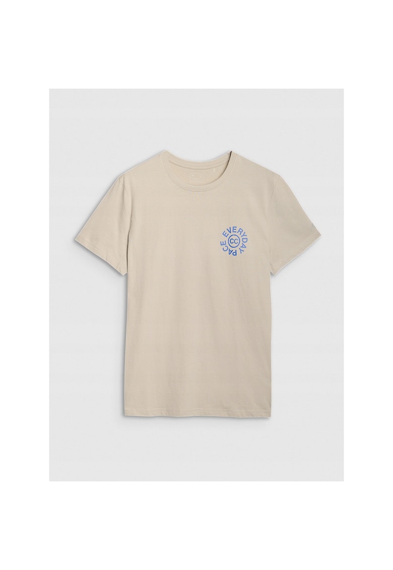 Tricou sportiv barbati  bej - 100% bumbac