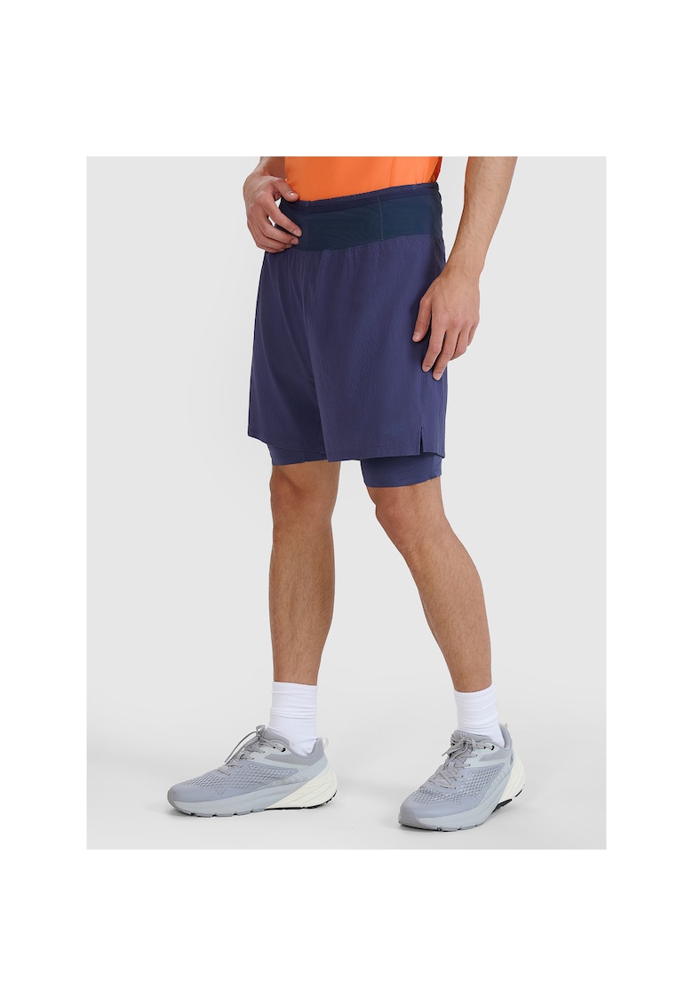 Pantaloni sport barbati -  scurti de antrenament - albastru