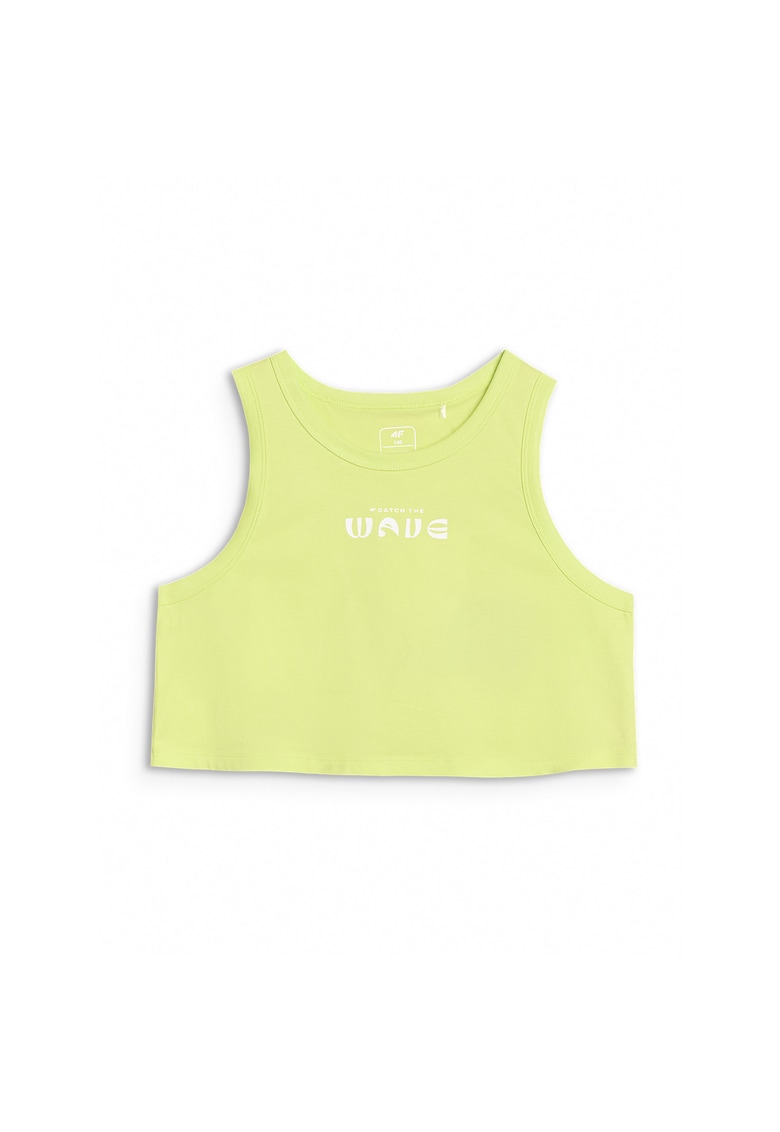 Top pentru fete  oversized - 100% bumbac - verde