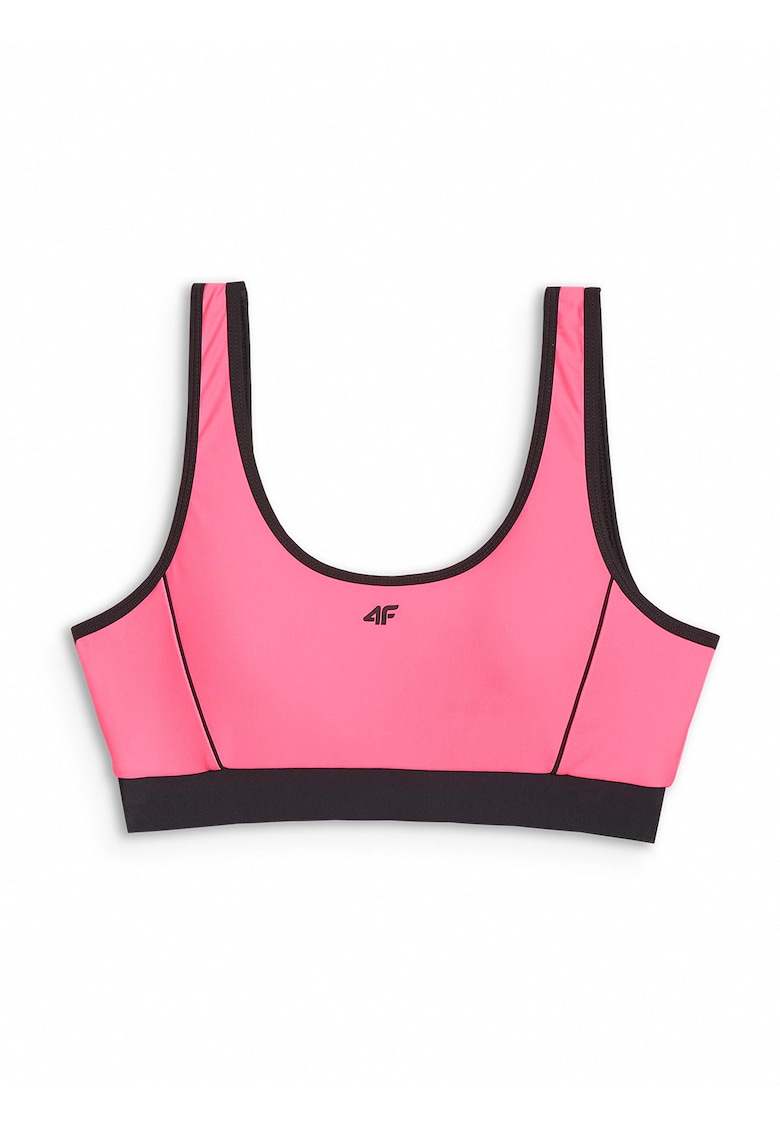 Top bikini  roz - material elastic - cupe detasabile - sintetic