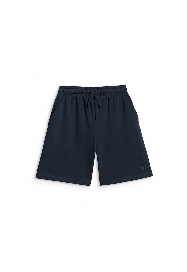 Pantaloni sport copii -  bleumarin - croiala supradimensionata - 80% bumbac - pantaloni scurti