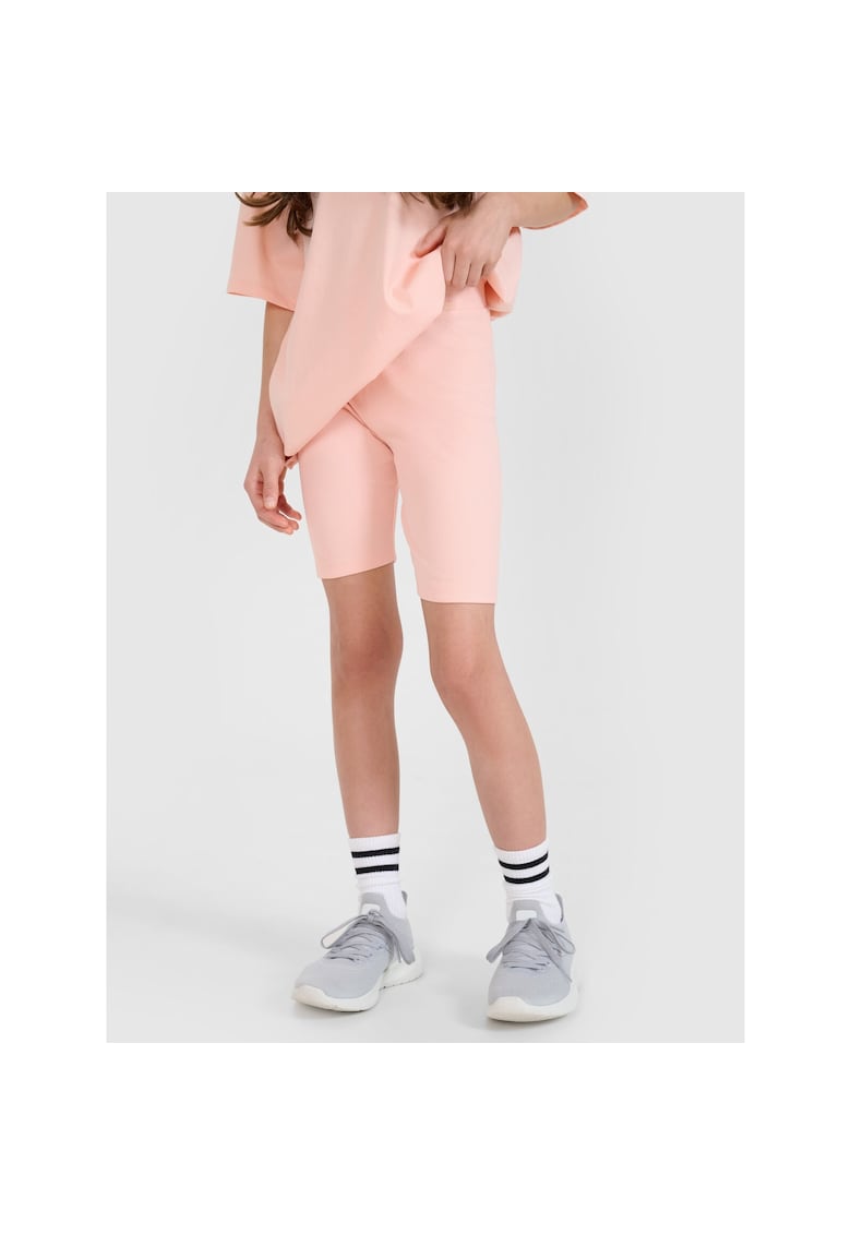 Colanti sportivi  pentru fete - roz - talie inalta - croiala slim fit - bumbac