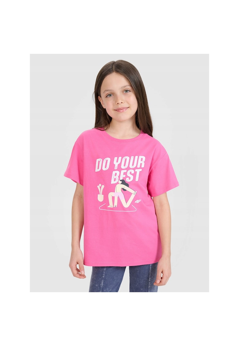 Tricou fete JRSS25TTSHF2644 - Bumbac - Roz - Roz