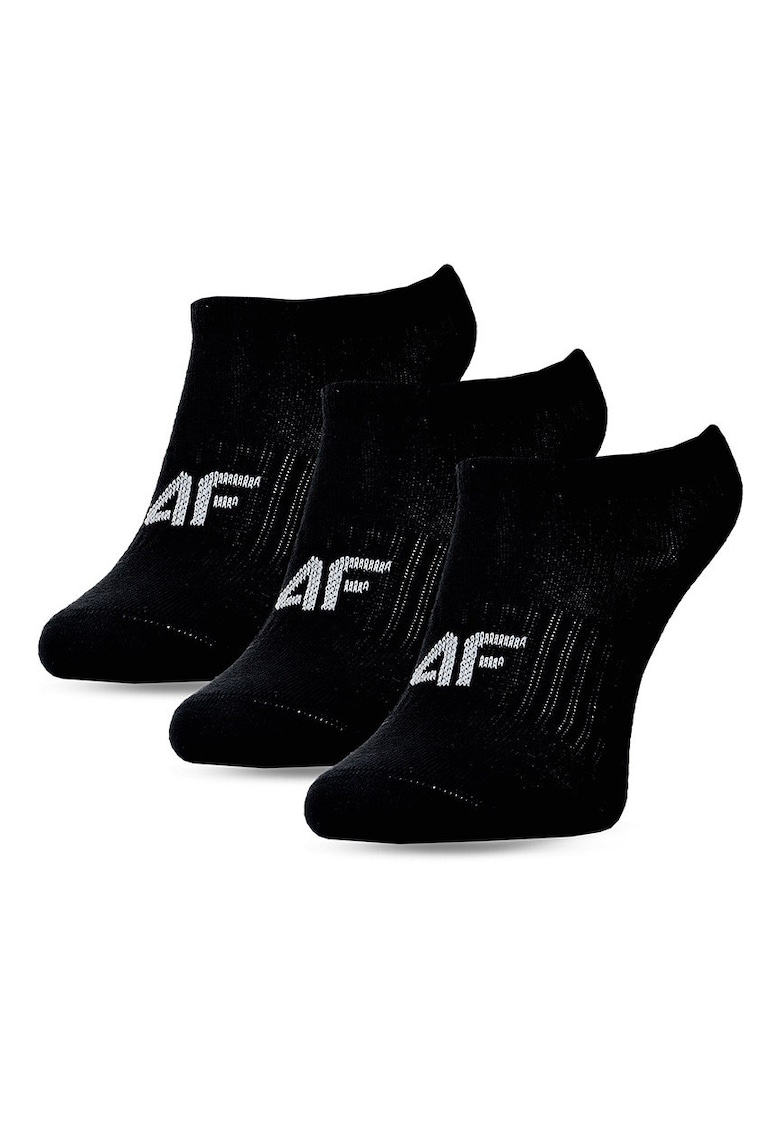 Sosete  pentru fete - set de 3 - negre - bumbac - casual