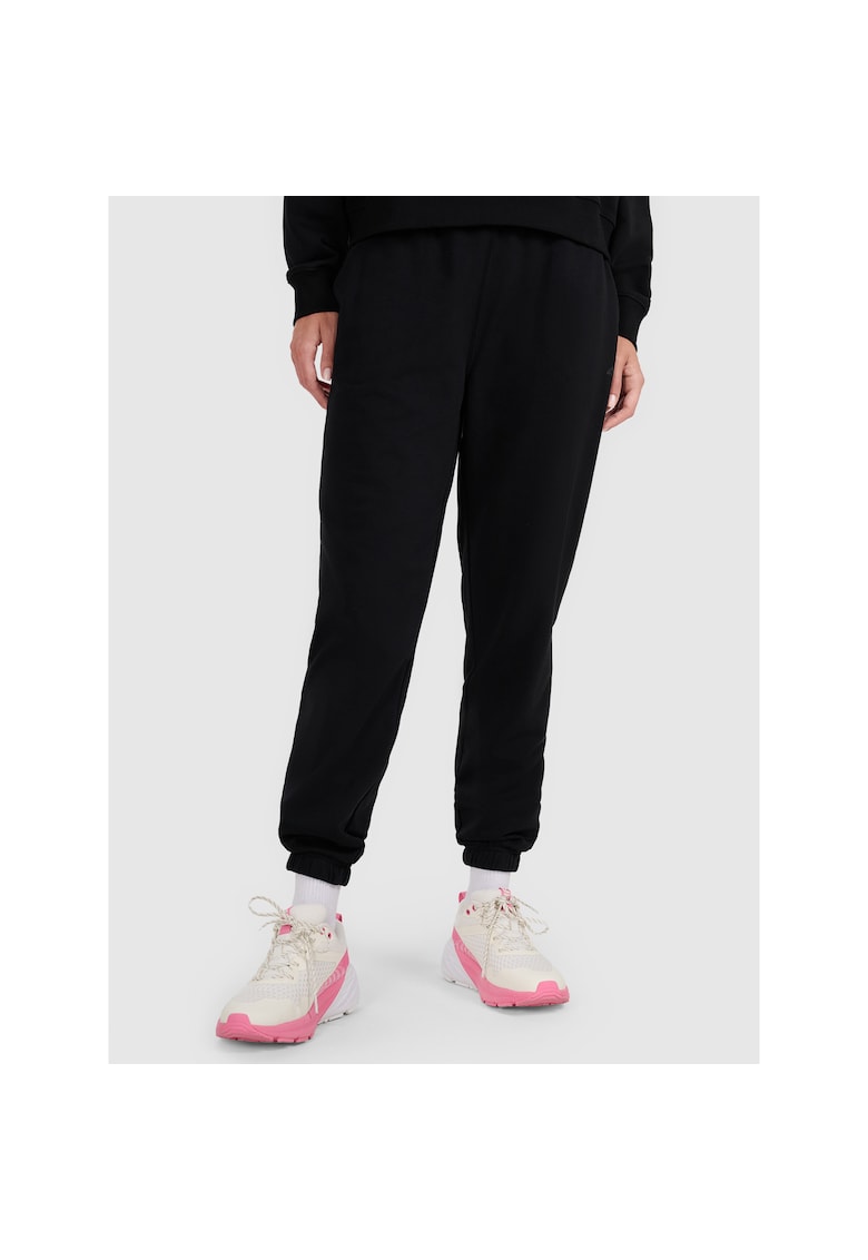 Pantaloni sport bumbac negru - Negru