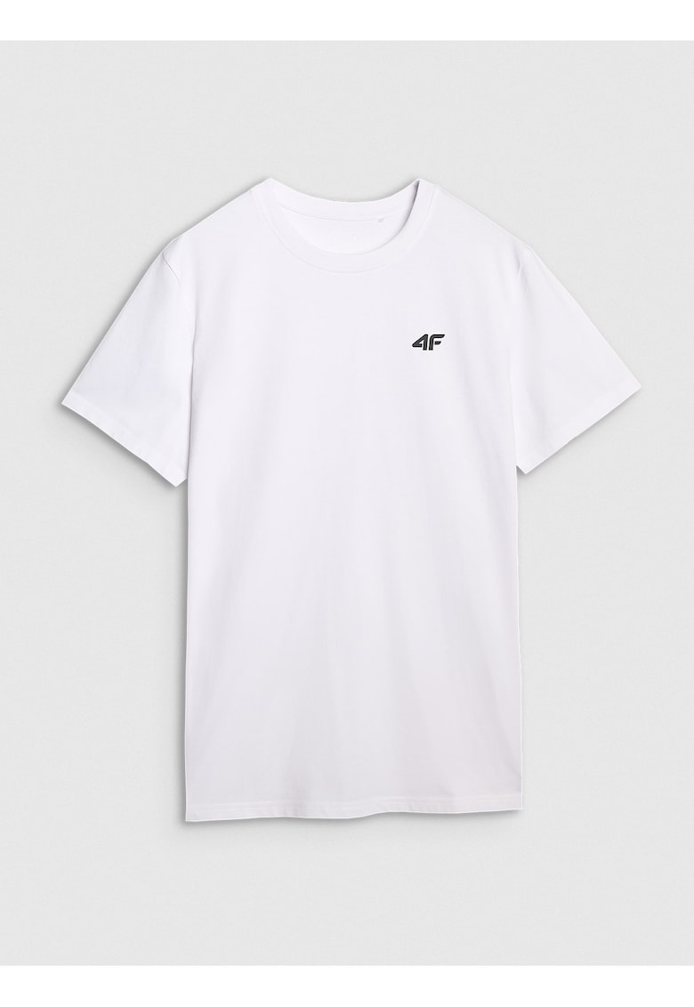 Tricou barbatesti  normal - bumbac 100% - alb - maneca scurta