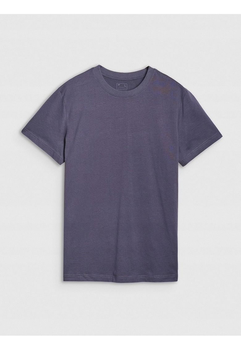 Tricou barbati  normal - bumbac 100% - gri - imprimeu spate