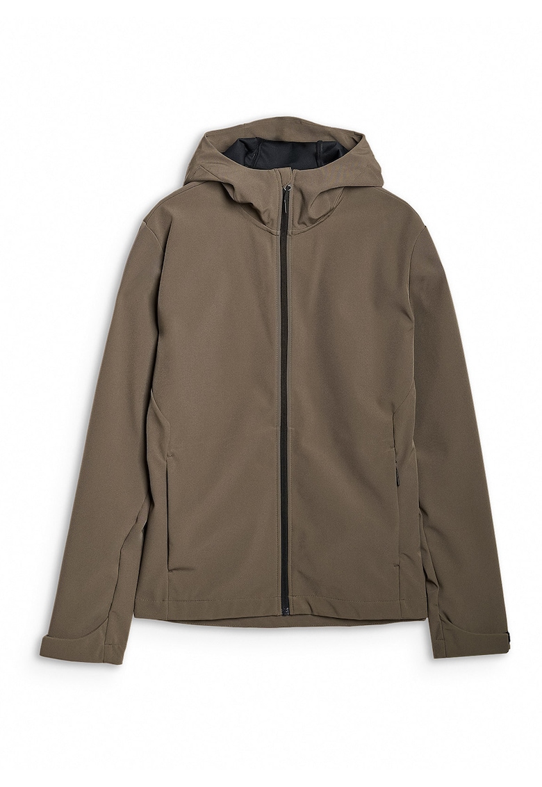 Jacheta softshell barbati  NeoDry 5000 - poliester - gluga reglabila - maro