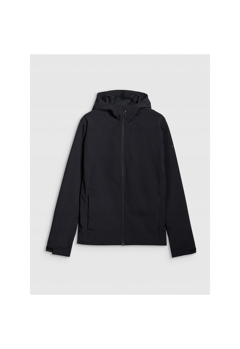 Jacheta softshell barbati  membrana NeoDry 5000 - Poliester - rezistenta la vant - gluga - negru