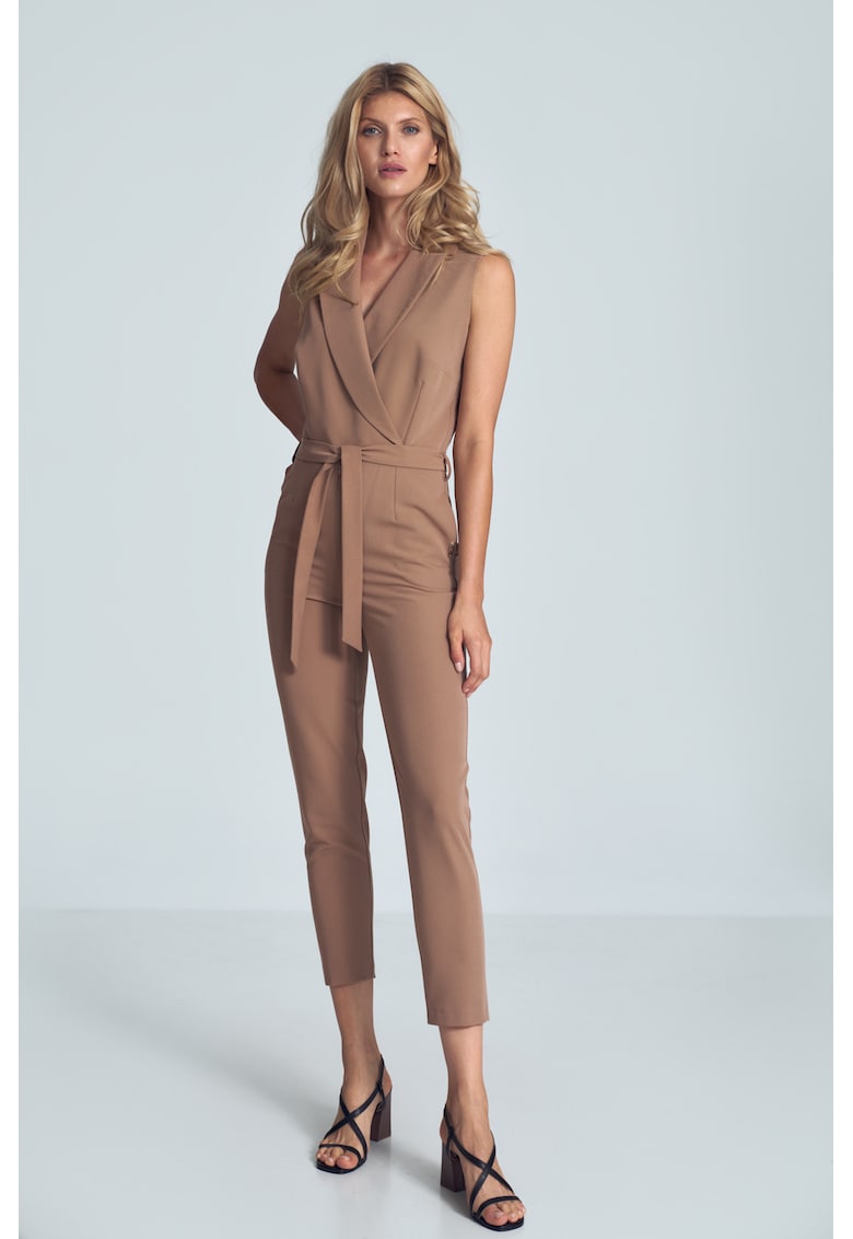 Oferte la Salopeta dama -  fara maneci - maro - poliester