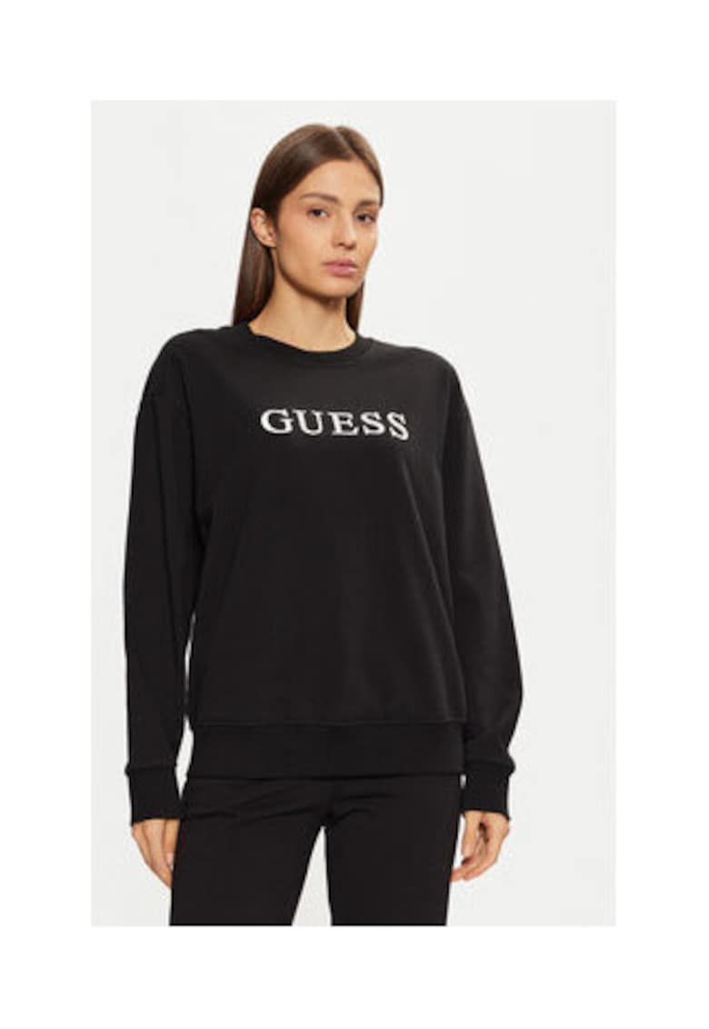 Bluza de trening din amestec de bumbac cu logo in relief