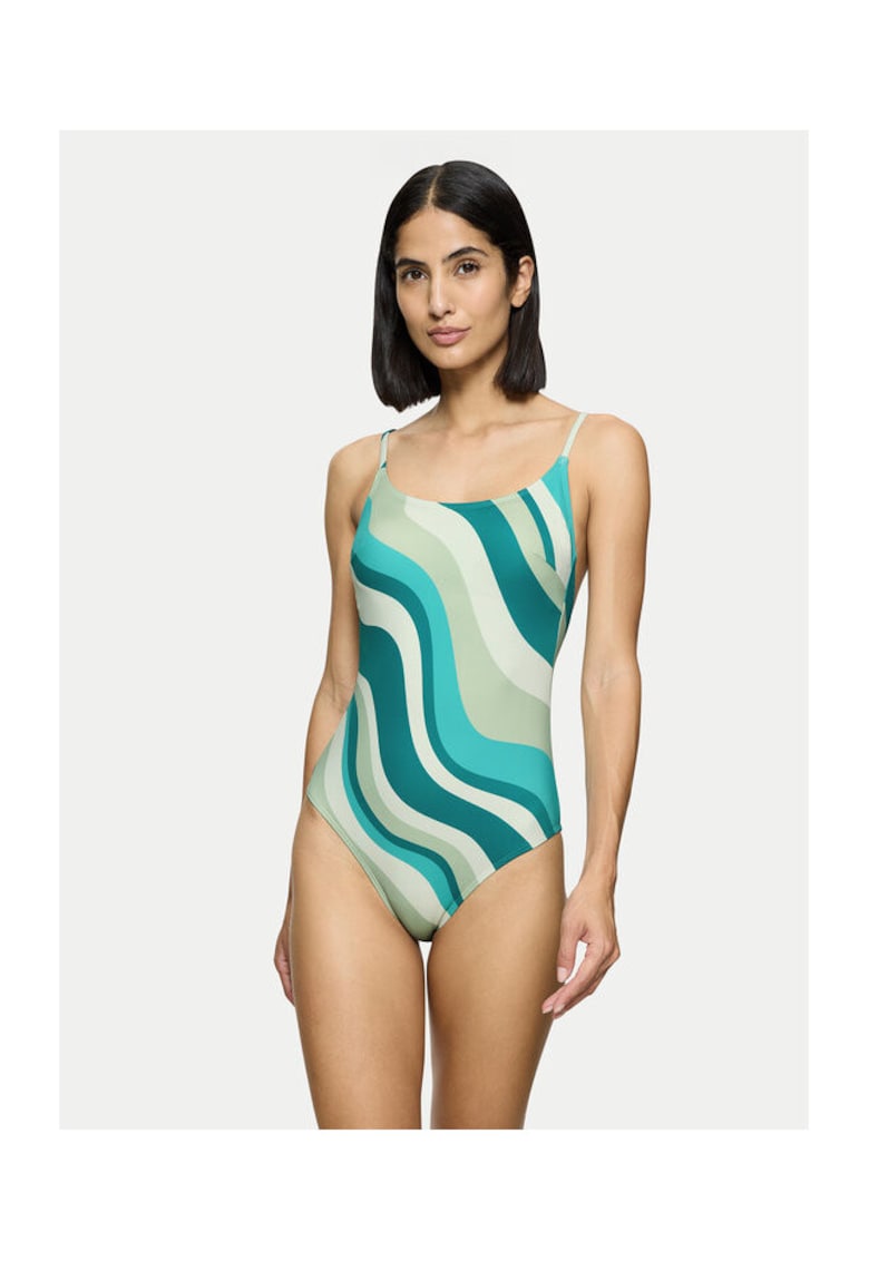 Costum de baie dama  10218240 - Poliamida/Elastan - Albastru - Albastru