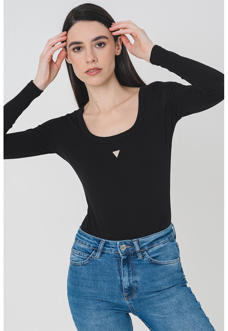 Body cu maneci lungi - Negru