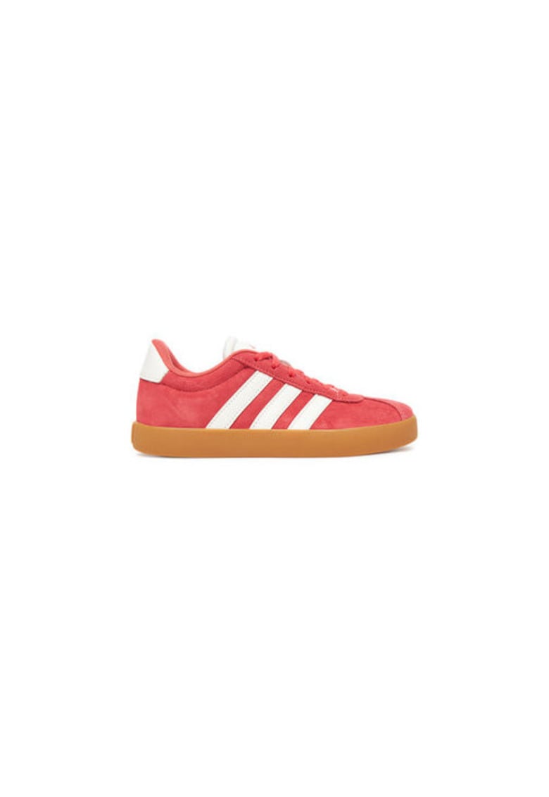 Pantofi sport din piele intoarsa cu talpa plata si logo