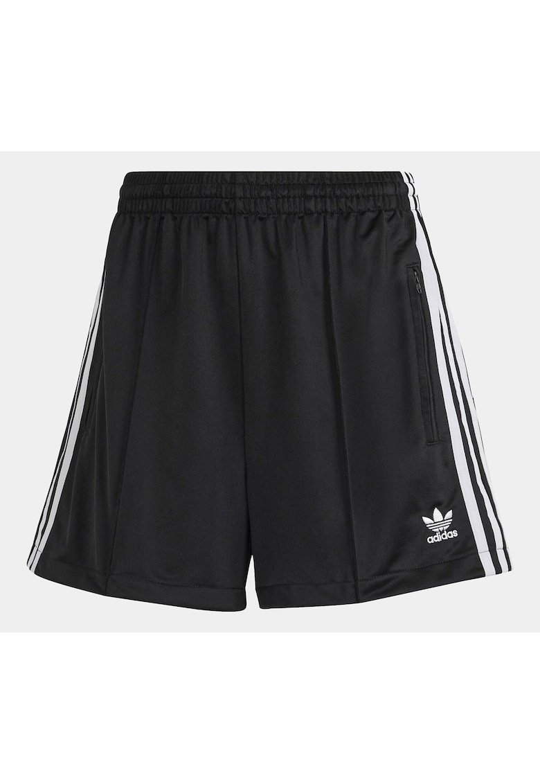 Pantaloni scurti cu detalii logo si banda elastica