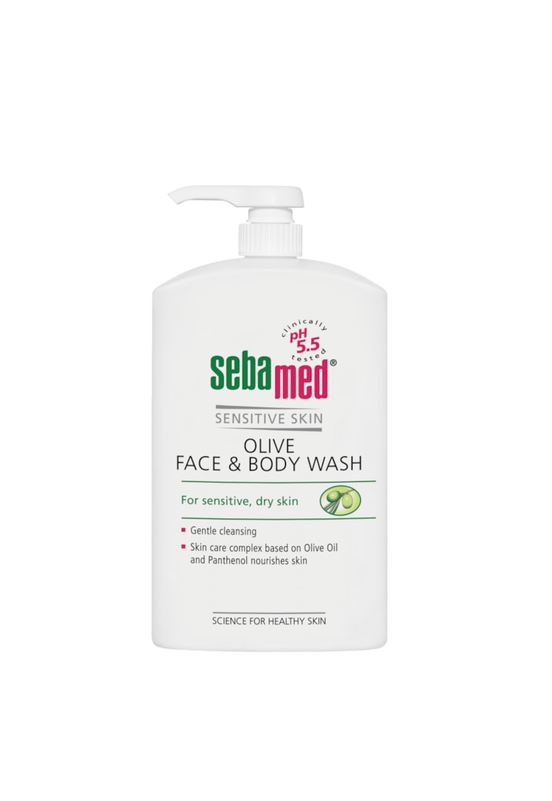 Lichid dermatologic de curatare cu ulei de masline fata si corp  1000 ml
