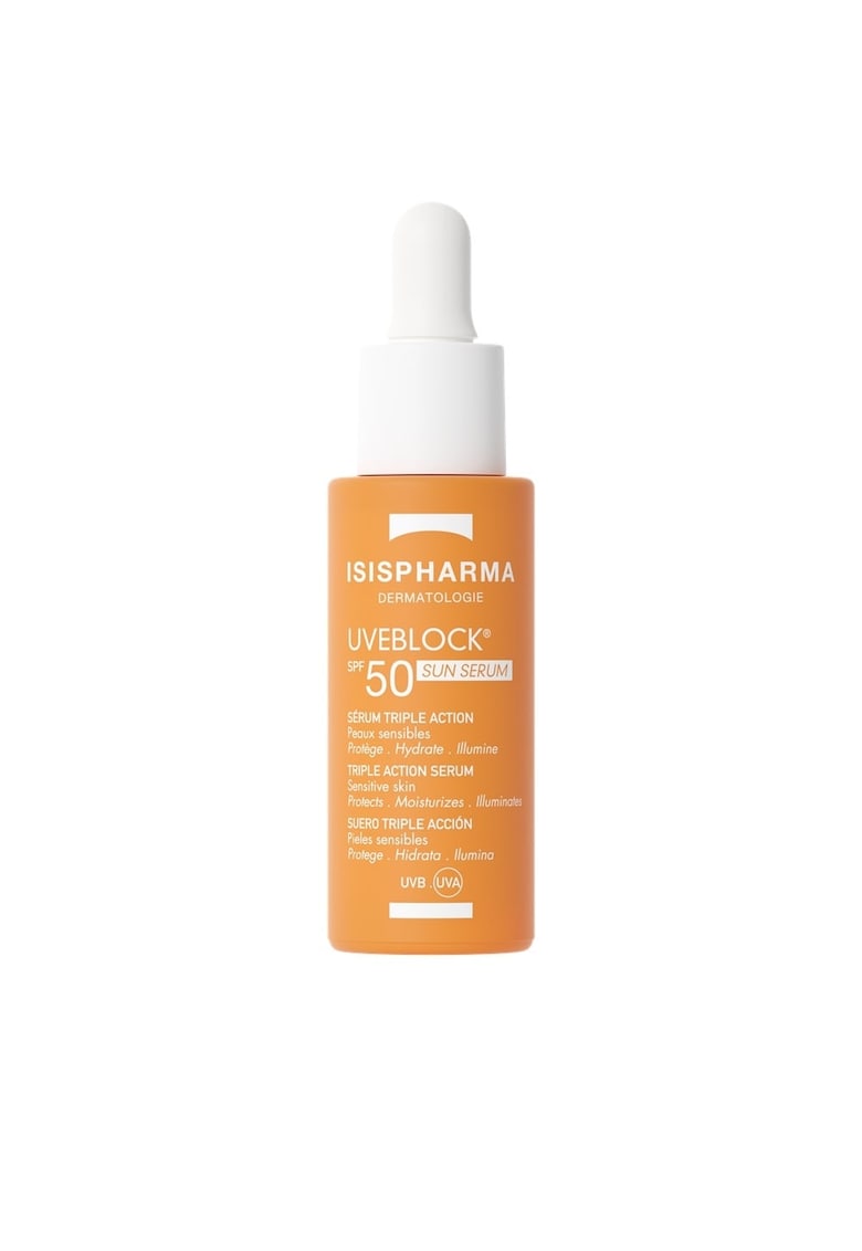 Ser cu tripla actiune si protectie solara SPF 50 Uveblock  28 ml
