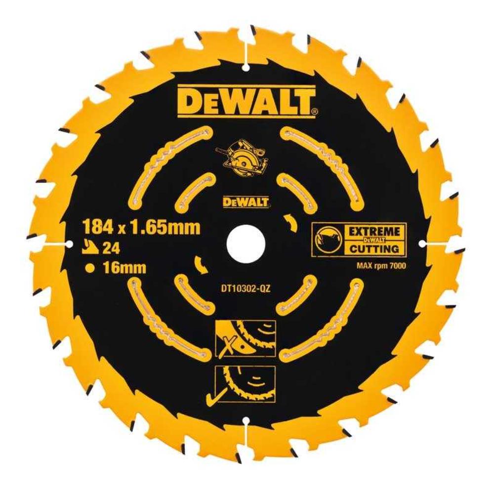 Disc ferastrau circular Extreme DeWalt DWE560, 184 x 16 mm