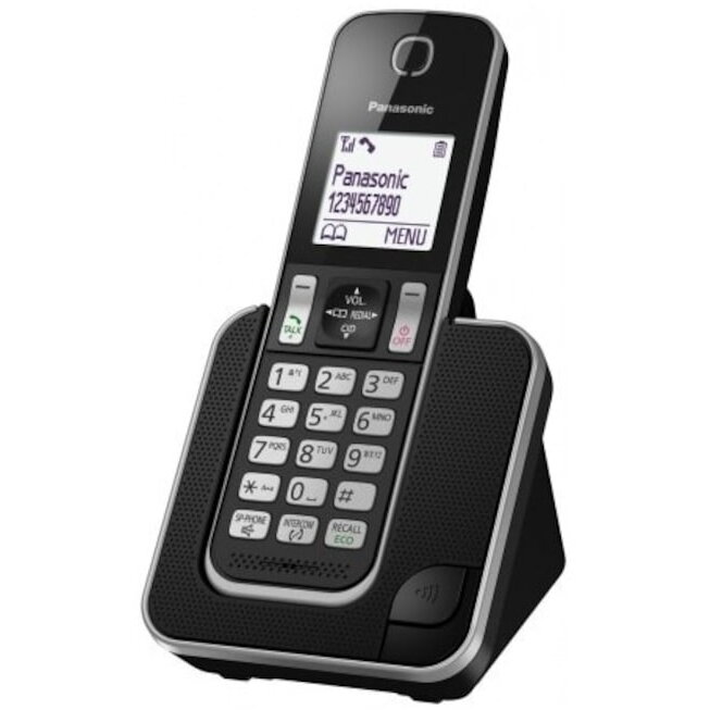 Telefon DECT Panasonic KX-TGD310FXB, LCD 1.8 inch, Caller ID, Negru