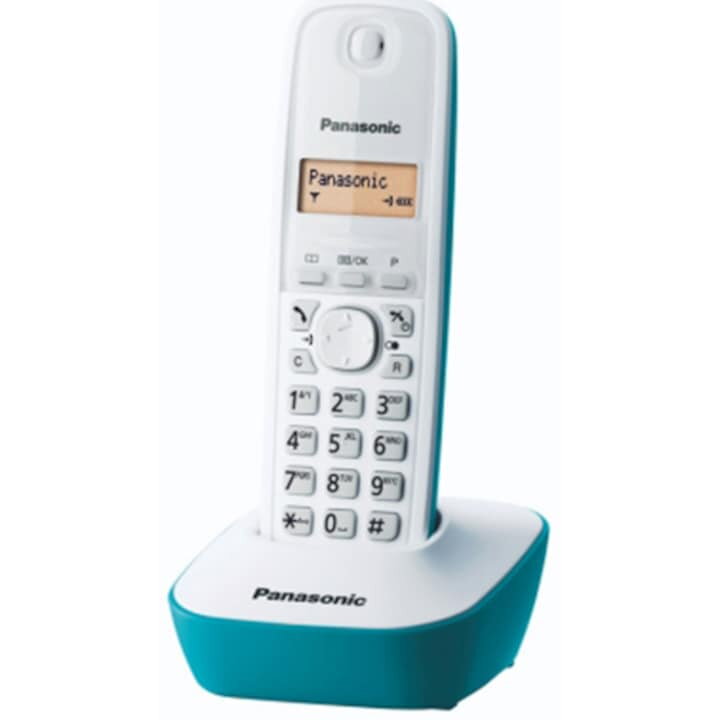 Telefon DECT fara fir Panasonic KX-TG1611FXC, Caller ID, Alb