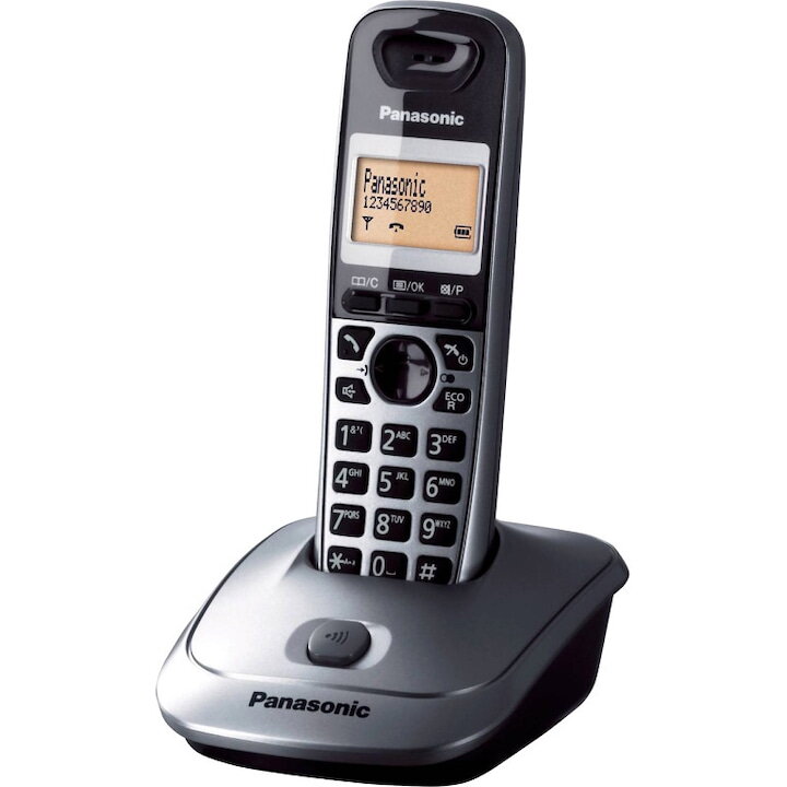 Telefon DECT fara fir Panasonic DECT KX-TG2511FXM, Caller ID, Gri
