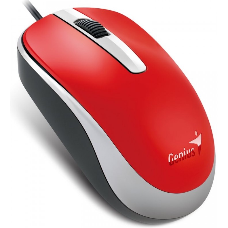 Genius optical wired mouse DX-120, Red