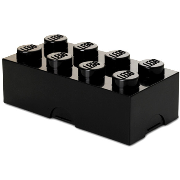 Cutie sandwich LEGO 2x4 negru