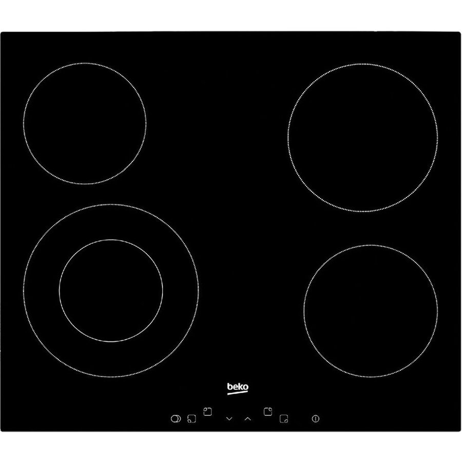 Plita incorporabila Beko HIC 64402, 4 zone de gatit, Power Booster, Timer, 58 cm, Ceramica