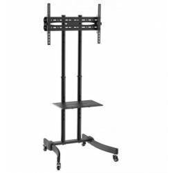 Stand de podea mobil pentru TV SBOX FS-400, 32-70 , inclinare, inaltime reglabila, raft suplimentar
