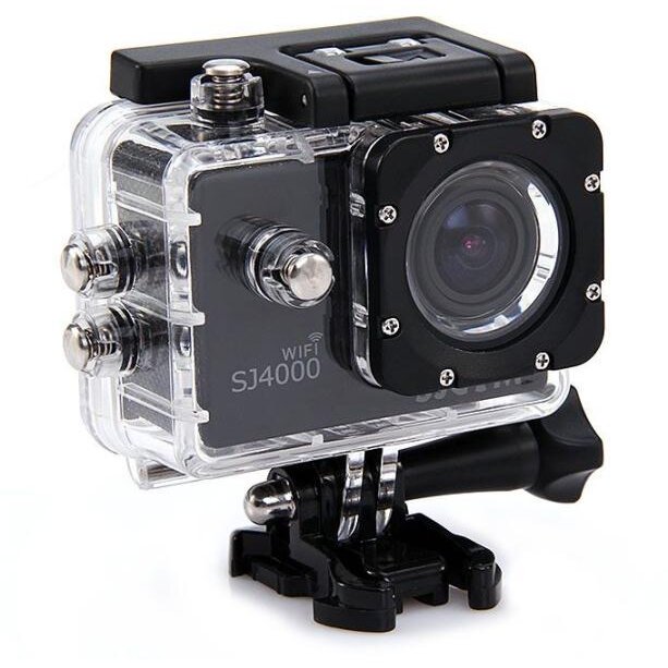 Camera sport SJCAM SJ 4000 WiFi, carcasa impermeabila, argintiu