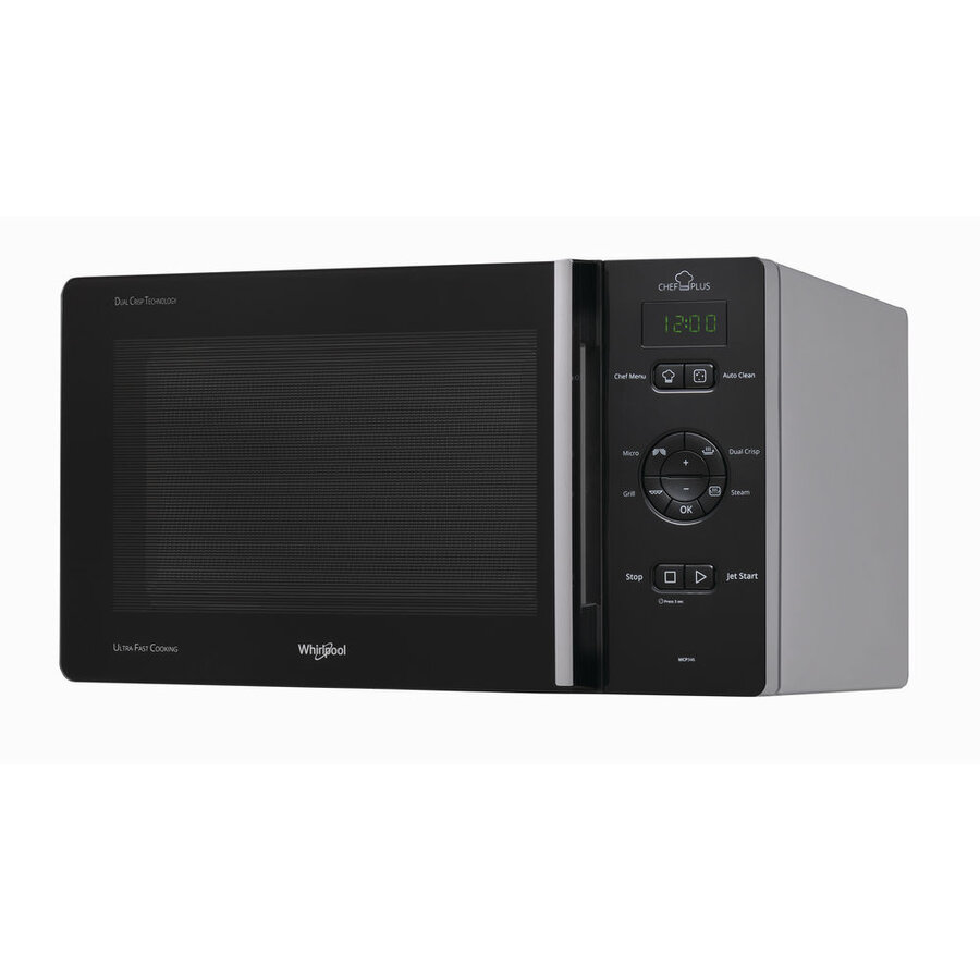 Cuptor cu microunde Whirlpool MCP 346 SL, Functie grill, 25 l, 800 W, Argintiu