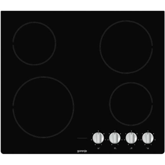 Plita incorporabila GORENJE EC641BSC, Vitroceramica, 4 arzatoare, Negru