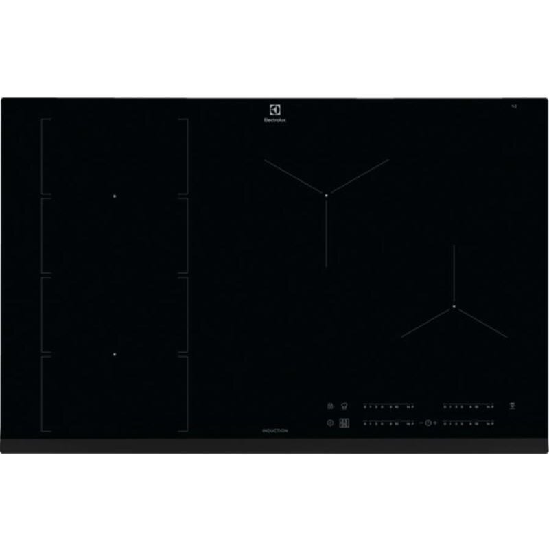Plita incorporabila Electrolux EIV854, Inductie, 78 cm, 4 zone de gatit, Touch control, Timer, Ceramica