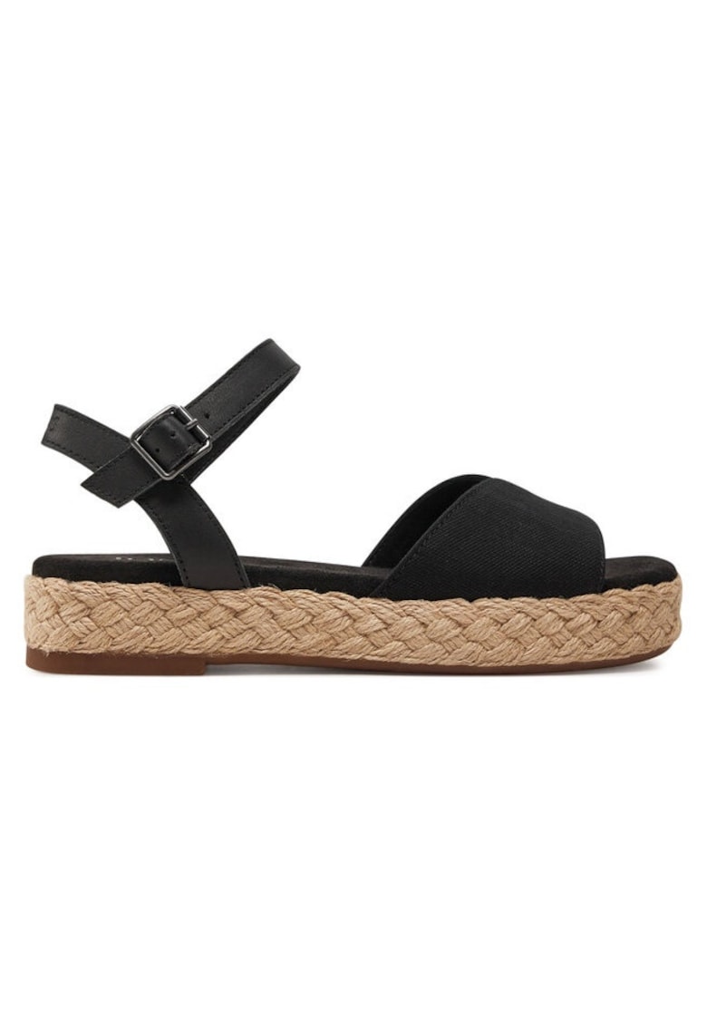 Sandale dama  303521059 - Piele naturala/Textil - Negru
