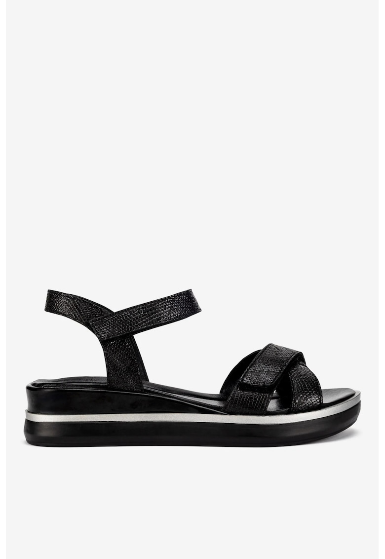 Sandale dama  5905588525967 - Piele naturala - Negru - Negru