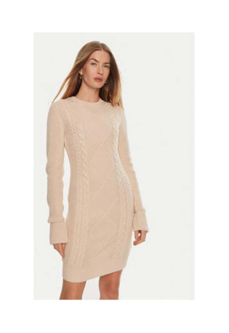 Rochie scurta tricotata din amestec de lana