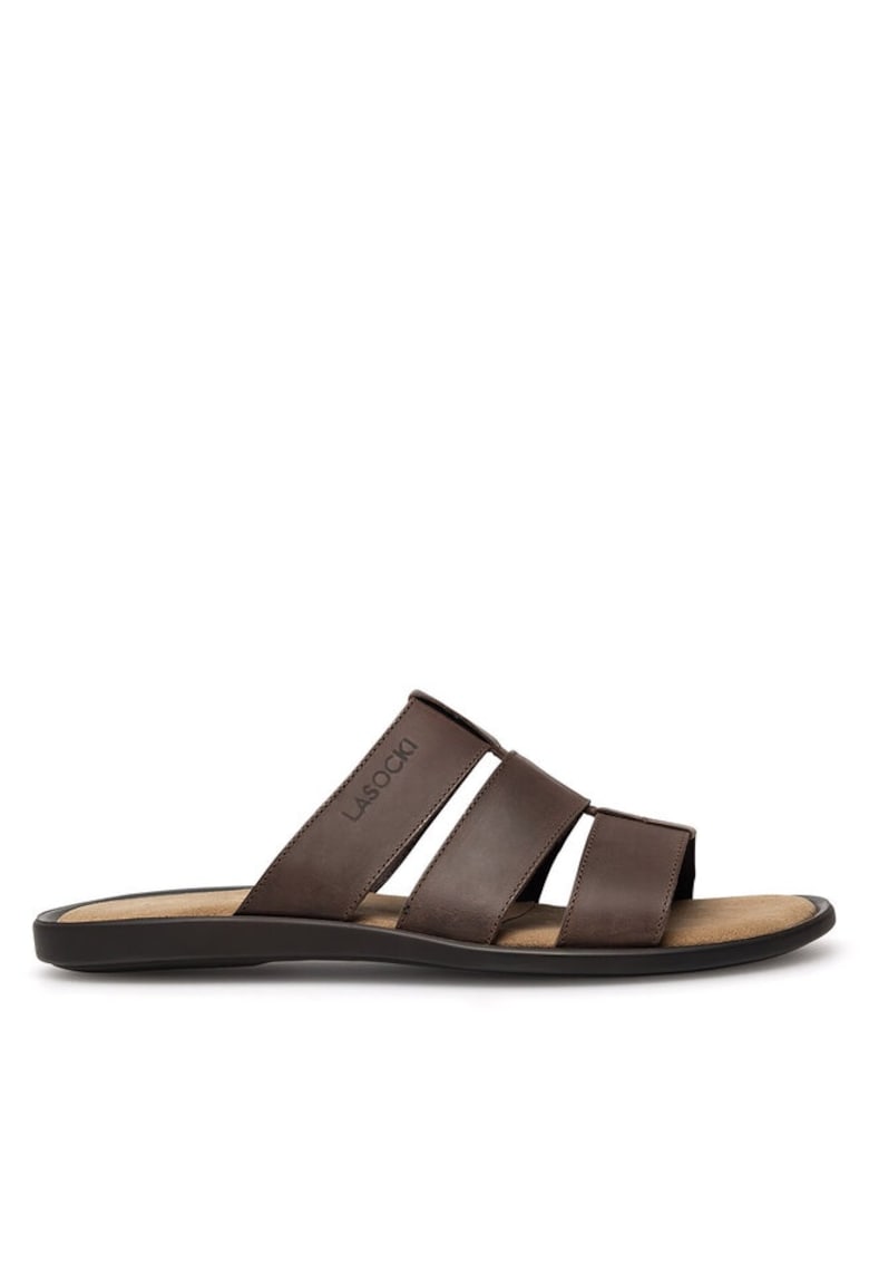 Slapi barbati - 96042 -  Piele naturala - Maro - Maro