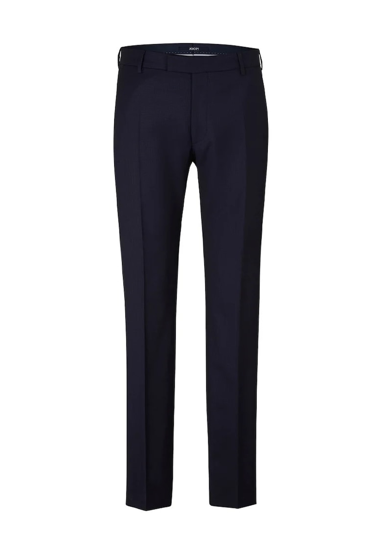 -Pantaloni de costum drepți - Albastru inchis
