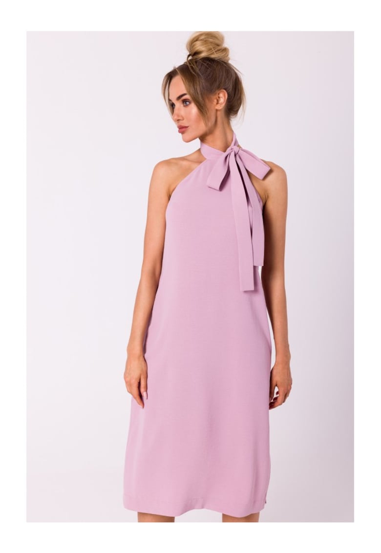 Made of Emotion Rochie midi pentru femei Gwenhwynna M736 neagră - Roz