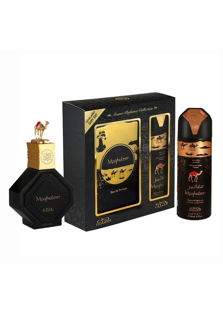 Set  Maghateer - Apa De Parfum - For Men - 100 ml + Deodorant Spray - 100 ml