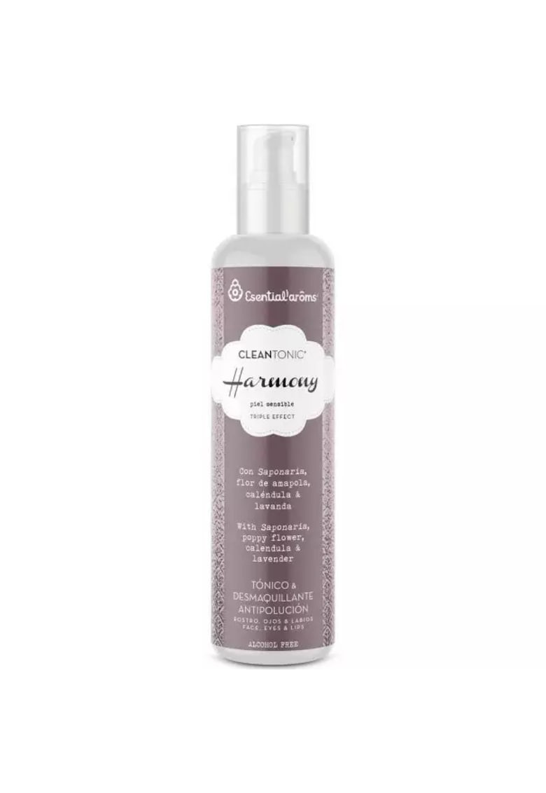 Lotiune tonica si demachiant bio pentru fata - ochi si buze -  Cleantonic Harmony - 200 ml