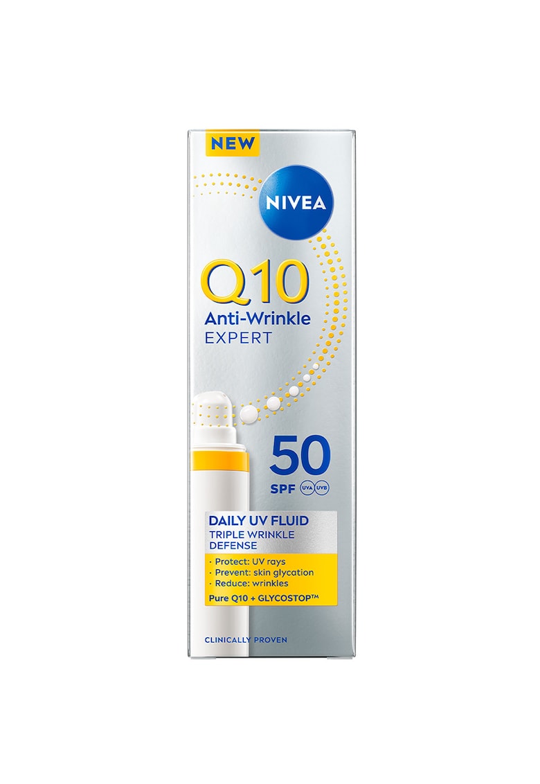 Fluid de zi anti-rid  Q10 cu protectie UV SPF 50 - 40 ml