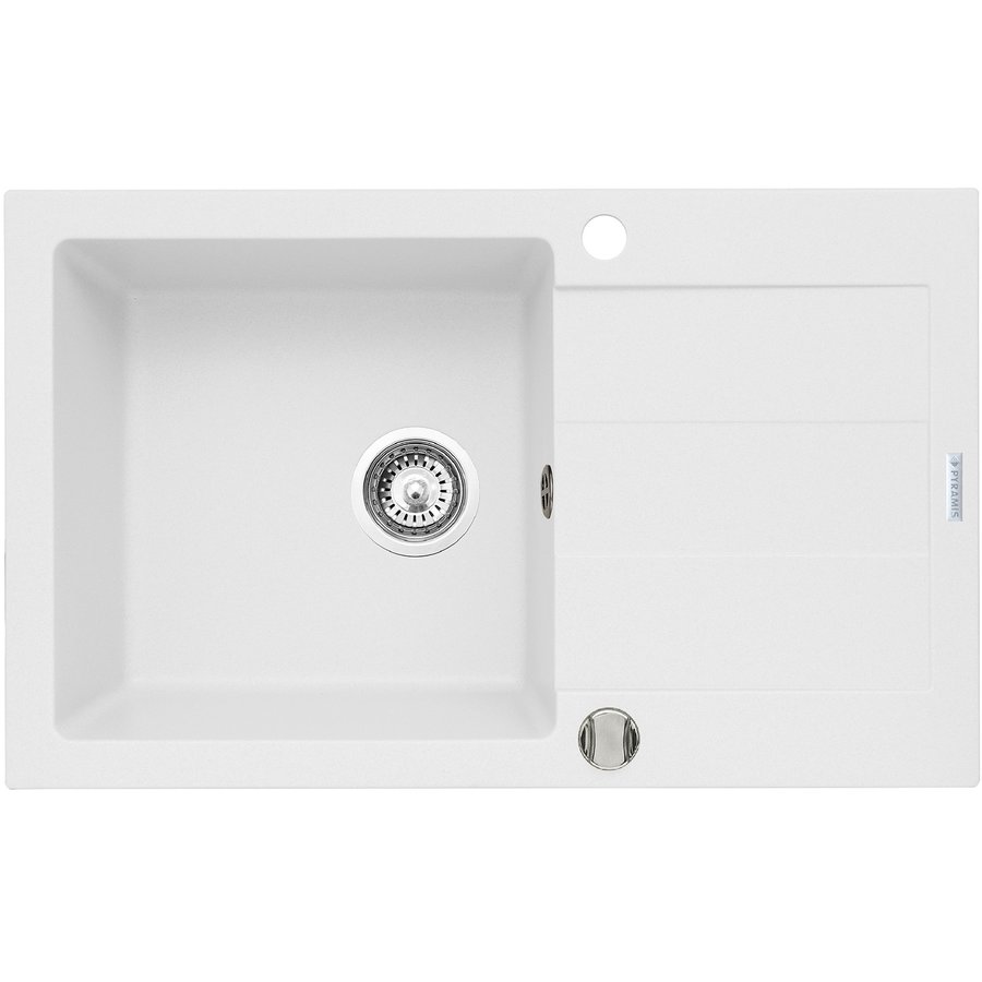 Chiuveta bucatarie SPARTA PLUS 78x48 1B 1D Snow