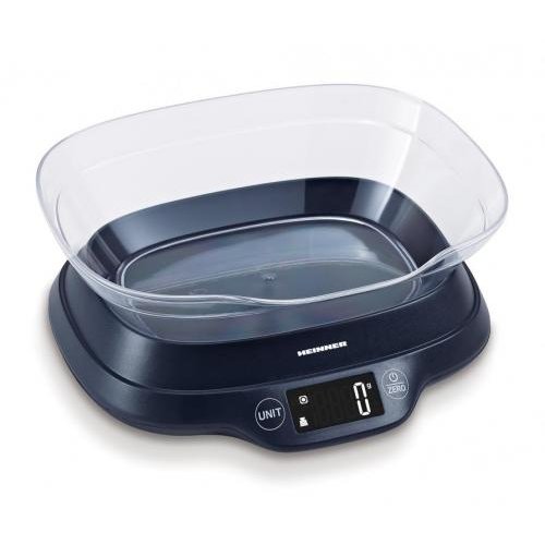 Cantar de bucatarie cu bol HKSB-TC5P Linnen  5kg Negru