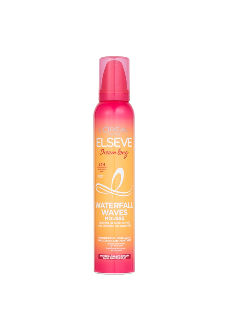 Spuma pentru definirea buclelor  Elseve Dream Long Waves Waterfall - defineste buclele pana la 48H - fara senzatie de par rigid - 200 ml