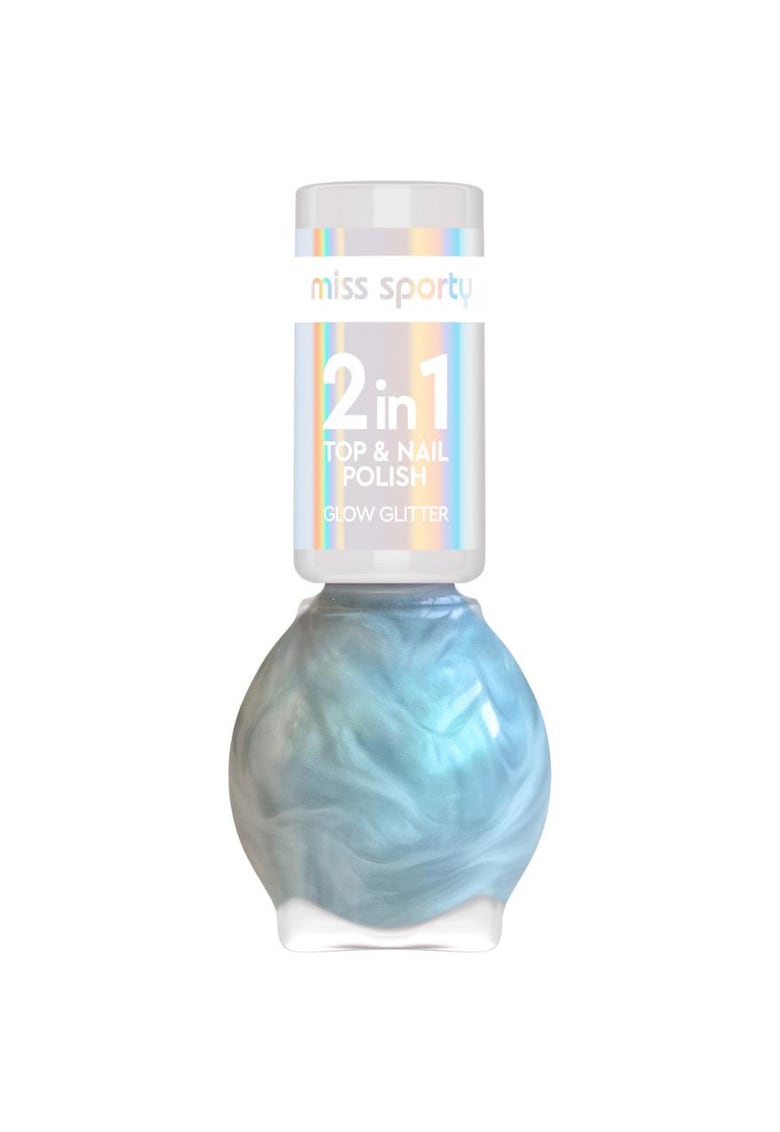 Lac De Unghii  Glow Glitter - 7 ml - BLUE