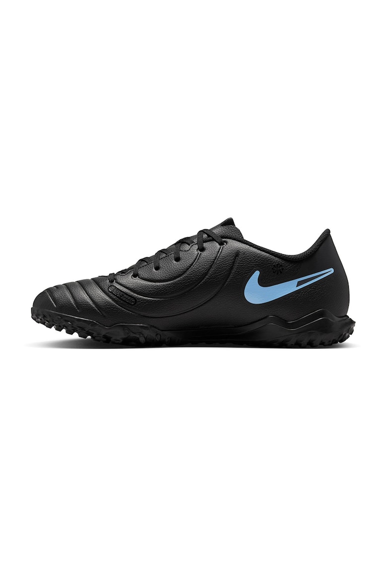 Pantofi din piele ecologica - pentru fotbal Legend 10 Club - Negru/Albastru lavanda